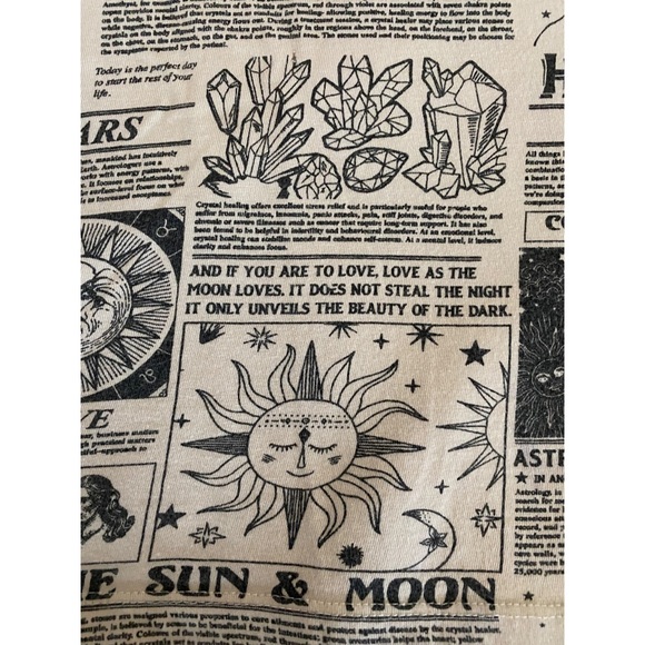 Viben size, small horoscope, zodiac, newspaper, print, astrology, top, white - Picture 7 of 9